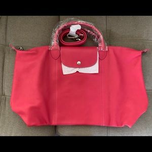 Longchamp Le Pliage Cuir Large Tote